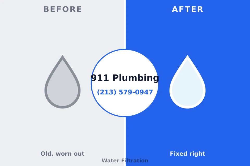 Before and after: plumbing repair Creston, OH